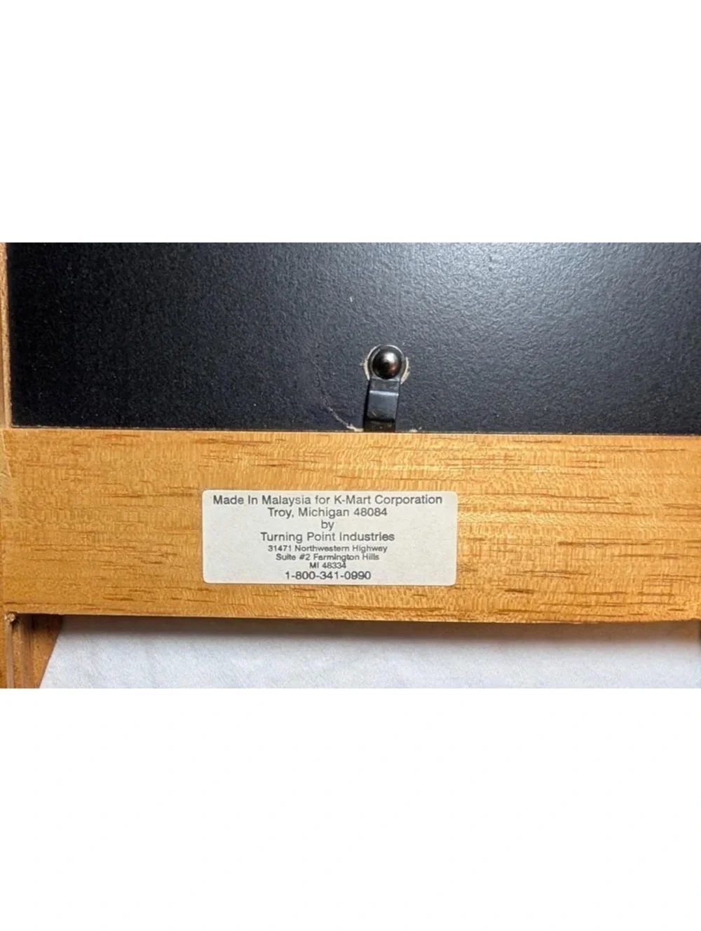 Turning Point Industries Vintage Wooden Tri-Fold 4x6” 9-Photo Frame Display